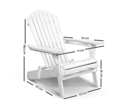 ORBITS  FOLDABLE OUTDOOR CHAIR - WHITE