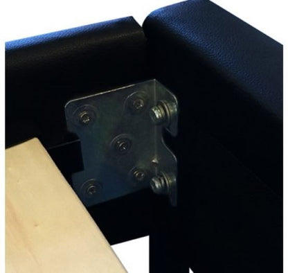 KING POLARIS LEATHERETTE  BED FRAME - BLACK