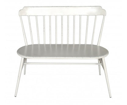 GABBY  INDOOR/ OUTSOOR ALUMINIUM 2 SEATER  CHAIR - WHITE