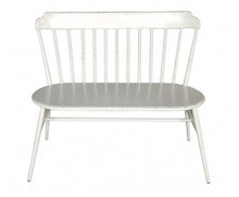 GABBY  INDOOR/ OUTSOOR ALUMINIUM 2 SEATER  CHAIR - WHITE