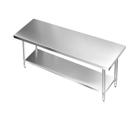 JASMIN 304 STAINLESS STEEL KITCHEN/ WORK BENCH TABLE 1829(L) - STAINLESS