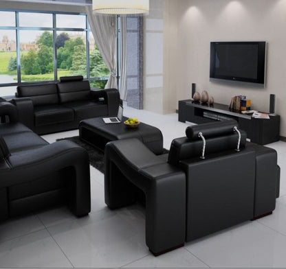 BENSALEM  3S +  3S  LEATHERETTE   LOUNGE SUITE (MODEL-F3008D)  - ASSORTED COLOURS