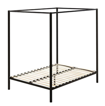 DOUBLE  ADEN  4 POSTER METAL BED ( 817853) -   BLACK