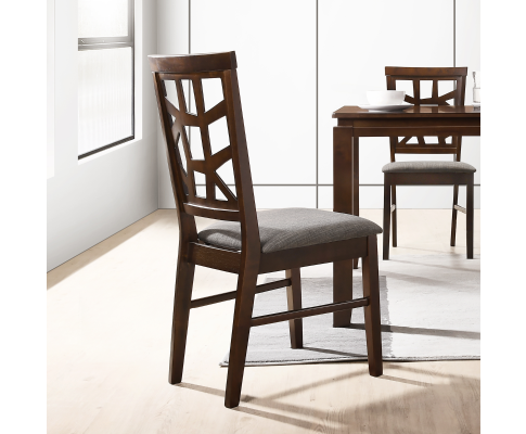 HARTWELL (SET OF 2) DINING CHAIR WITH NEST CARVED DESIGN - CAPPUCCINO