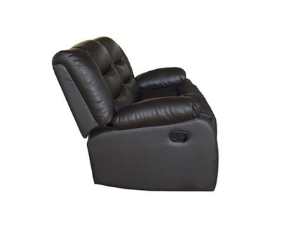ROCKY 2 SEATER SEATER PU LEATHER  RECLINER  - BROWN