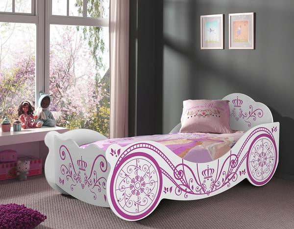 Single Savana Princess Bed - White