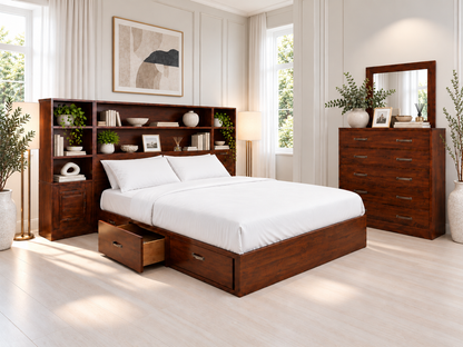 King Landon With 6 Drawers Under Bed - As Pictured