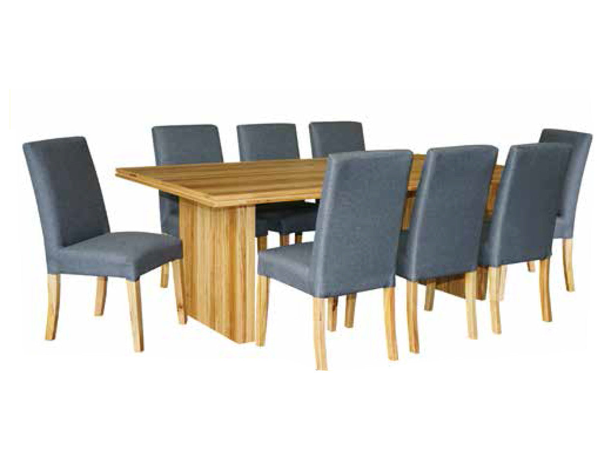 Melrille Dining Table - 770(H) X 2400(W) X 1155(D) - Wormy Chestnut