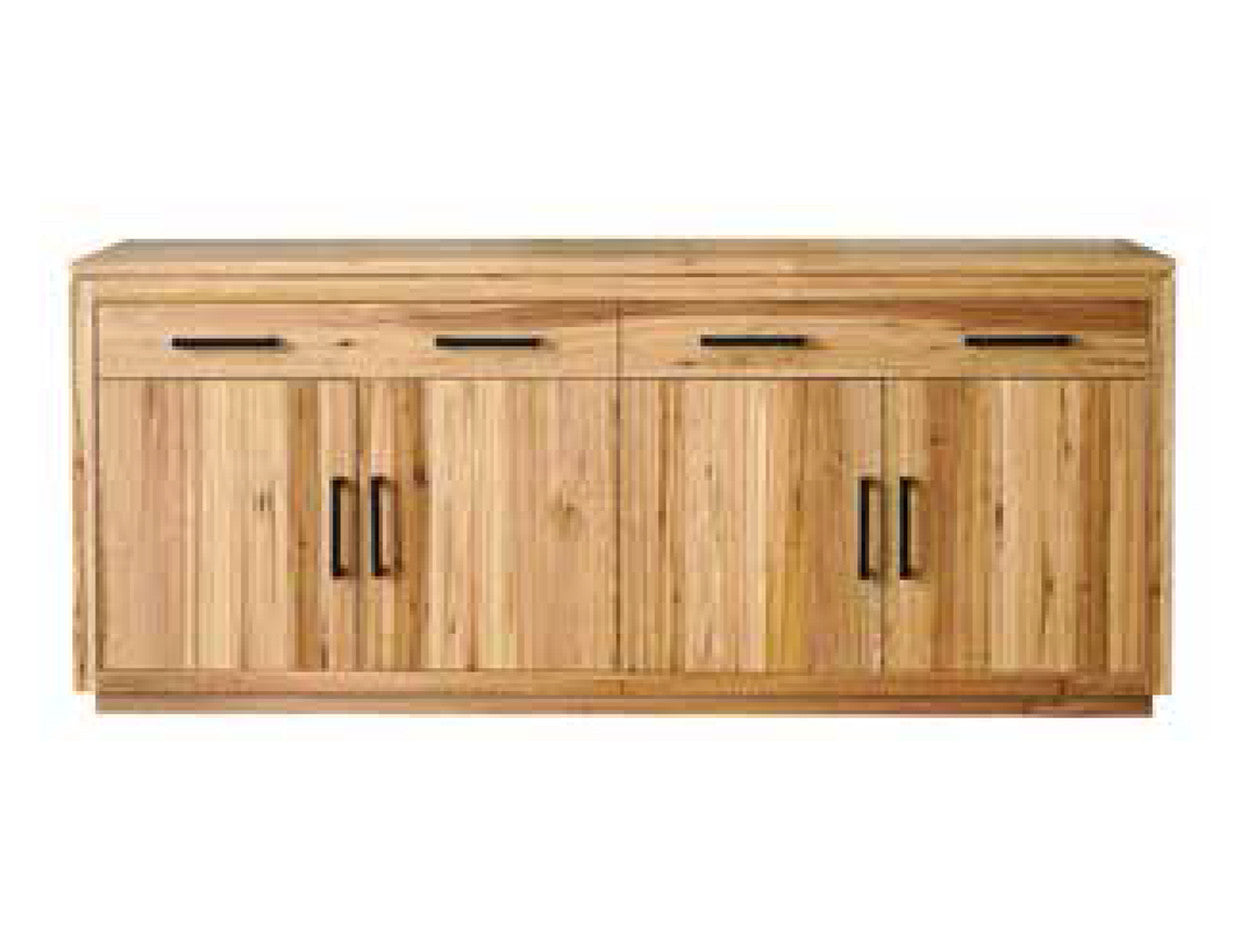 Melrille 2 Drawer/ 4 Door Buffet - 865(H) X 2000(W) X 450(D) - Wormy Chestnut