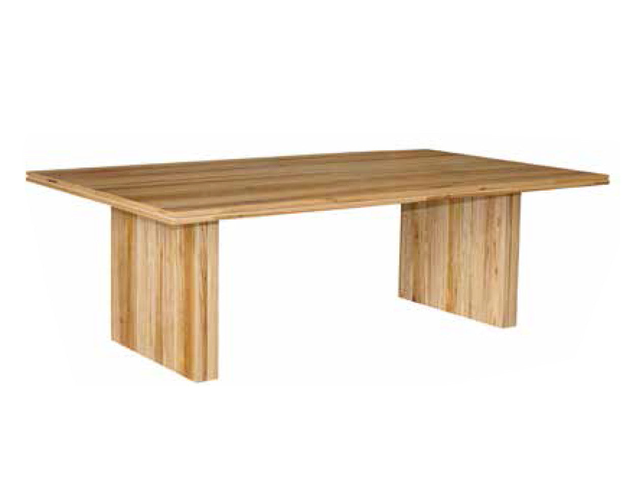 Melrille Dining Table - 770(H) X 2100(W) X 1155(D) - Wormy Chestnut