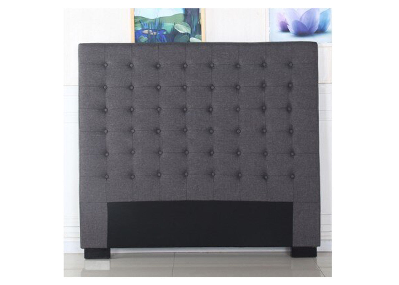 Cilantro King Fabric Headboard - Charcoal