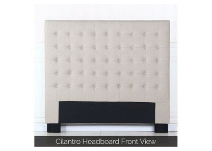 CILANTRO KING  FABRIC HEADBOARD - BEIGE
