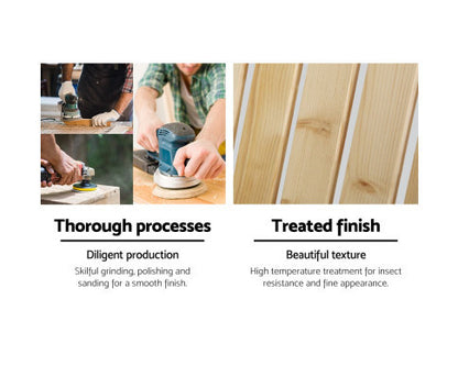 HADLEY 3 PIECE OUTDOOR LOUNGE SETTING - LIGHT WOOD