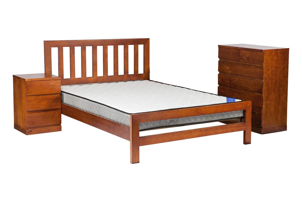 FLETCHER (AUSSIE MADE)  KING 4 PIECE (TALLBOY) BEDROOM SUITE - ASSORTED COLOURS