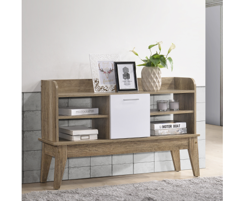 NEOLEEN SIDEBOARD (V80-NB 5THW1237-OK)  -  715(H) X 1100(W) - WHITE /OAK
