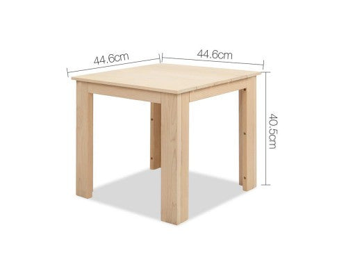 ORBITS 5 PIECE OUTDOOR WOODEN BEACH TABLE AND CHAIR SET - NATURAL