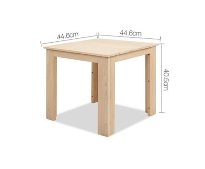 ORBITS 5 PIECE OUTDOOR WOODEN BEACH TABLE AND CHAIR SET - NATURAL