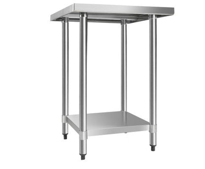 SMITH 430 STAINLESS STEEL SQUARE  KITCHEN/ WORK BENCH TABLE - 610(L) X 610(W)  - STAINLESS