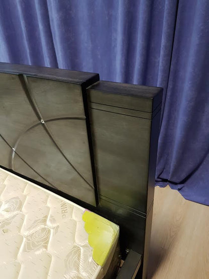 CHALET KING 3 PIECE (BEDSIDE) BEDROOM SUITE (1-18-7-12-5) - SAPPHIRE DECORATED WITH SWAROVSKI CRYSTAL