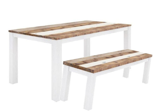 ROVER  3 PIECE BENCH DINING SETTING WITH  -2000(L) X 1000(W) TABLE - (4-15-22-5-18) - MULTI-COLOR