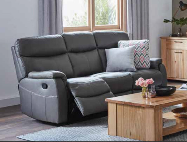 HARISSON 3RR LEATHER RECLINER - AS PICTURED