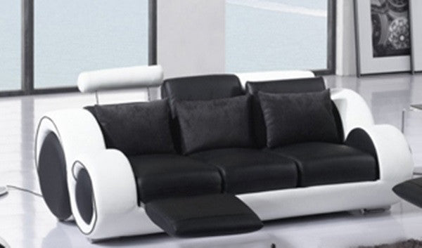 SIRENO ( F6005B) 3RR RECLINER SOFA - BONDED LEATHER - ASSORTED COLOURS