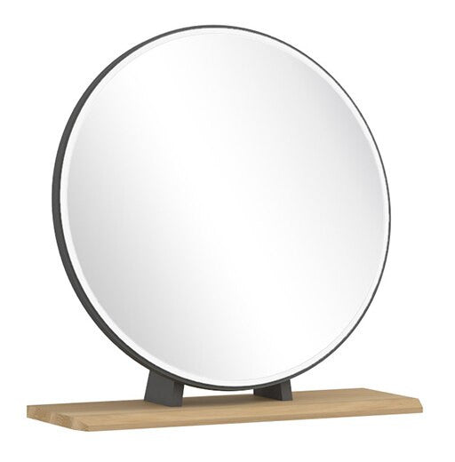 EXCLUSIVE COLLECTION: DOUBLE OR QUEEN BRUNEL SCANDI 6 PIECE (THE LOT) BEDROOM SUITE + STOOL - OAK & DARK GREY - FREE SHIPPING