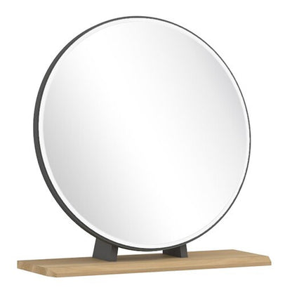 EXCLUSIVE COLLECTION: DOUBLE OR QUEEN BRUNEL SCANDI 6 PIECE (THE LOT) BEDROOM SUITE + STOOL - OAK & DARK GREY - FREE SHIPPING