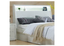 KING CHICAGO HEADBOARD ONLY - (LS-120 K) - HIGH GLOSS WHITE