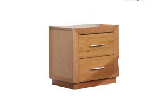 Suburban 2 Drawers Bedside Table- Clear Lacquer