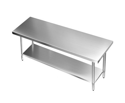 SMITH 430 STAINLESS STEEL KITCHEN/ WORK BENCH TABLE 1829(L) - STAINLESS