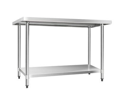 JASMIN 304 STAINLESS STEEL KITCHEN/ WORK BENCH TABLE 1524(L) - STAINLESS