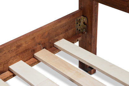 PHILLIPE KING 4 PIECE  TALLBOY BEDROOOM SUITE  - ACACIA  - JAVA RUSTIC