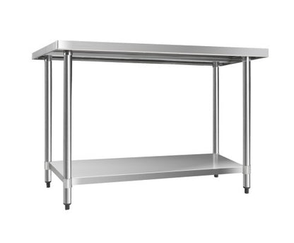 SMITH 430 STAINLESS STEEL KITCHEN/ WORK BENCH TABLE - 890(H) x 1219(L) x 610(D) - STAINLESS