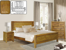 CLAYTON KING 4 PIECE (TALLBOY) BEDROOM SUITE - BRUSH BOX