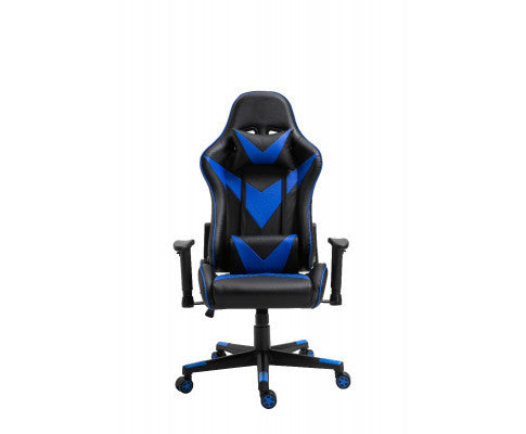 AGNELLE RECLINING OFFICE COMPUTER GAMING CHAIR - BLACK & BLUE