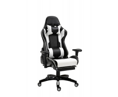 NIXON RECLINER OFFICE COMPUTER CHAIR - BLACK & WHITE