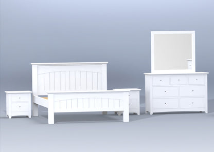 SINGLE OR KING SINGLE ANDREIA (CUSTOM MADE) 4 PIECE BEDROOM SUITE - ASSORTED COLOURS