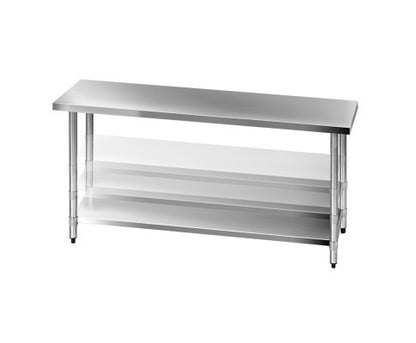 SMITH 430 STAINLESS STEEL KITCHEN/ WORK BENCH TABLE 1829(L) - STAINLESS