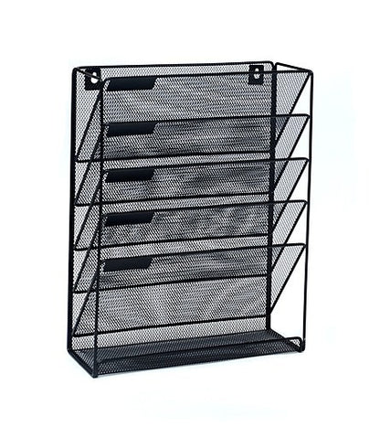GELLERT 6 POCKET HANGING RACK STORAGE -  COLOR AS PICTURED