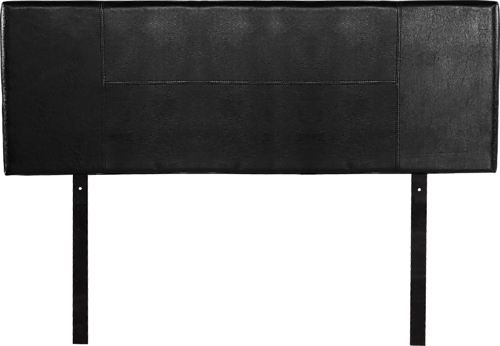 QUEEN ALRISHA LEATHERETTE HEADBOARD BEDHEAD - BLACK