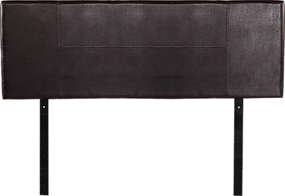 QUEEN CANOPUS LEATHERETTE HEADBOARD BEDHEAD - BROWN
