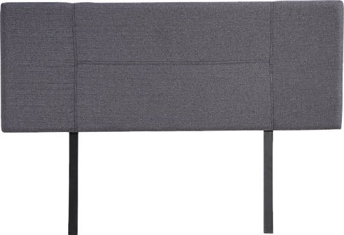 DOUBLE FLORIDA LINEN FABRIC HEADBOARD BEDHEAD - GREY