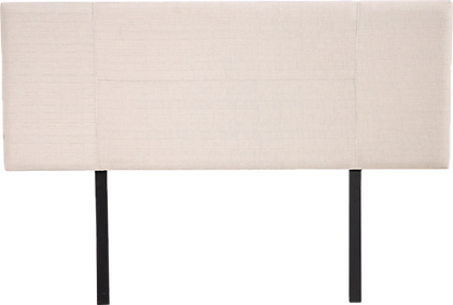 DOUBLE ADARA LINEN FABRIC HEADBOARD BEDHEAD - BEIGE