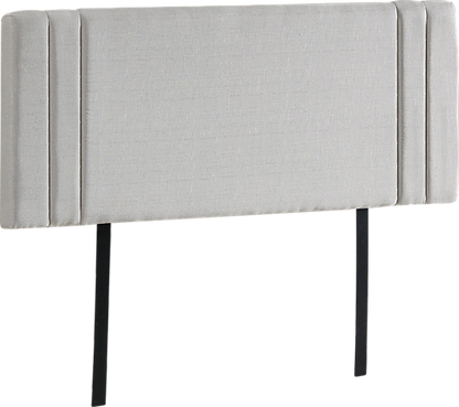 DOUBLE ALGENIB LINEN FABRIC HEADBOARD BEDHEAD - BEIGE