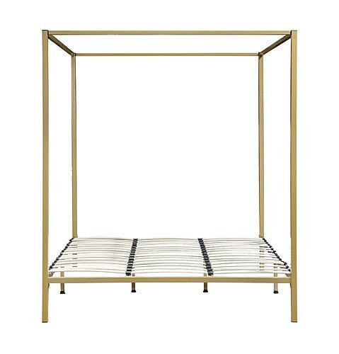 KING NICHOLSON 4 POSTER BED FRAME - GOLD