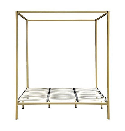 KING NICHOLSON 4 POSTER BED FRAME - GOLD