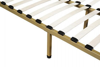KING NICHOLSON 4 POSTER BED FRAME - GOLD