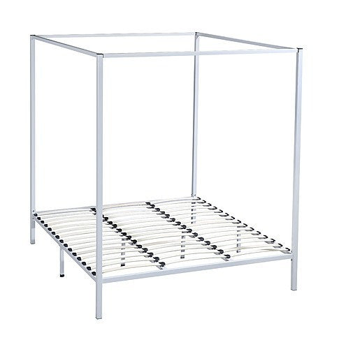 King Alzirr 4 Poster Bed Frame - Cream