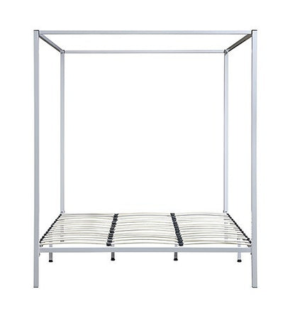 KING ALZIRR 4 POSTER BED FRAME - CREAM